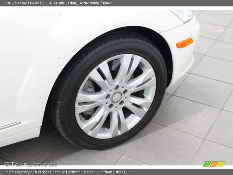 Arctic White / Black 2009 Mercedes-Benz S 550 4Matic Sedan