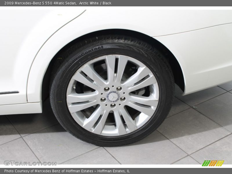 Arctic White / Black 2009 Mercedes-Benz S 550 4Matic Sedan