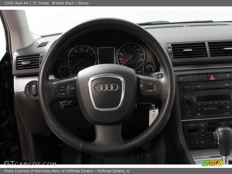 Brilliant Black / Ebony 2006 Audi A4 2.0T Sedan