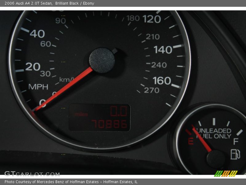 Brilliant Black / Ebony 2006 Audi A4 2.0T Sedan