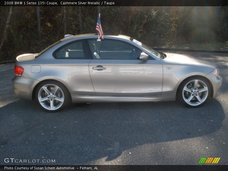 Cashmere Silver Metallic / Taupe 2008 BMW 1 Series 135i Coupe