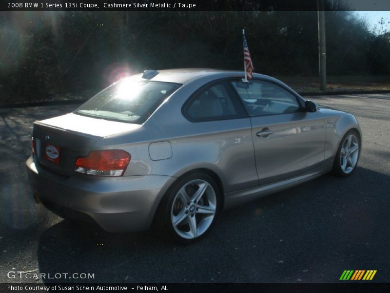 Cashmere Silver Metallic / Taupe 2008 BMW 1 Series 135i Coupe