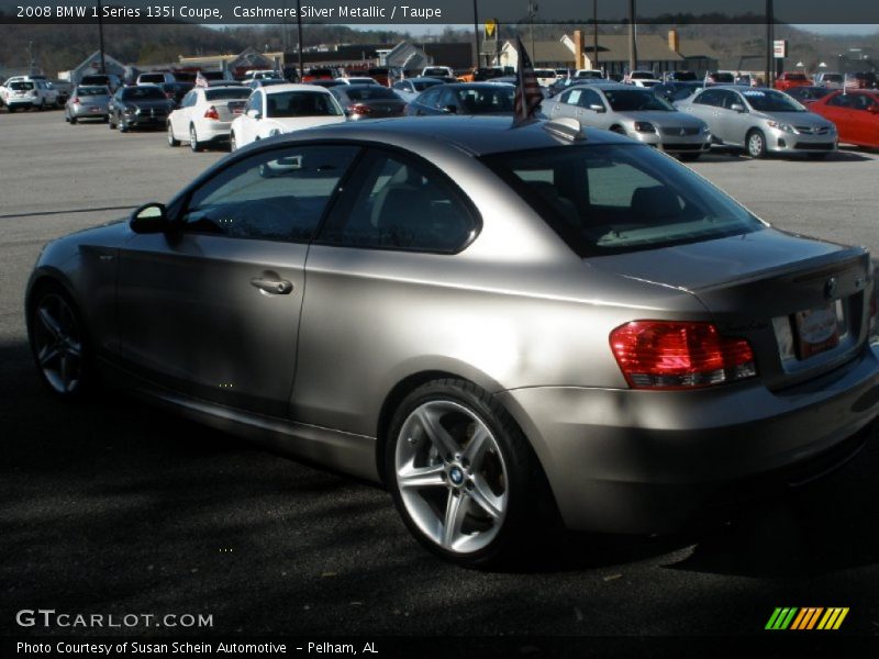 Cashmere Silver Metallic / Taupe 2008 BMW 1 Series 135i Coupe