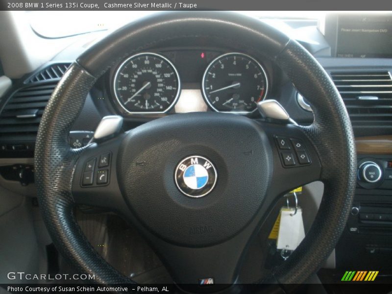 Cashmere Silver Metallic / Taupe 2008 BMW 1 Series 135i Coupe