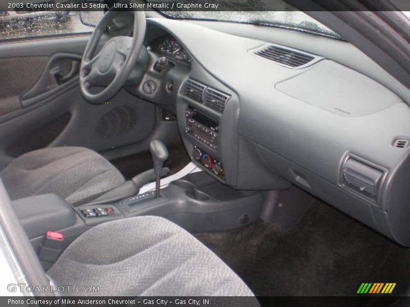Ultra Silver Metallic / Graphite Gray 2003 Chevrolet Cavalier LS Sedan