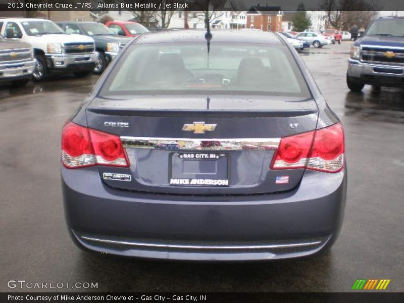 Atlantis Blue Metallic / Jet Black 2013 Chevrolet Cruze LT/RS