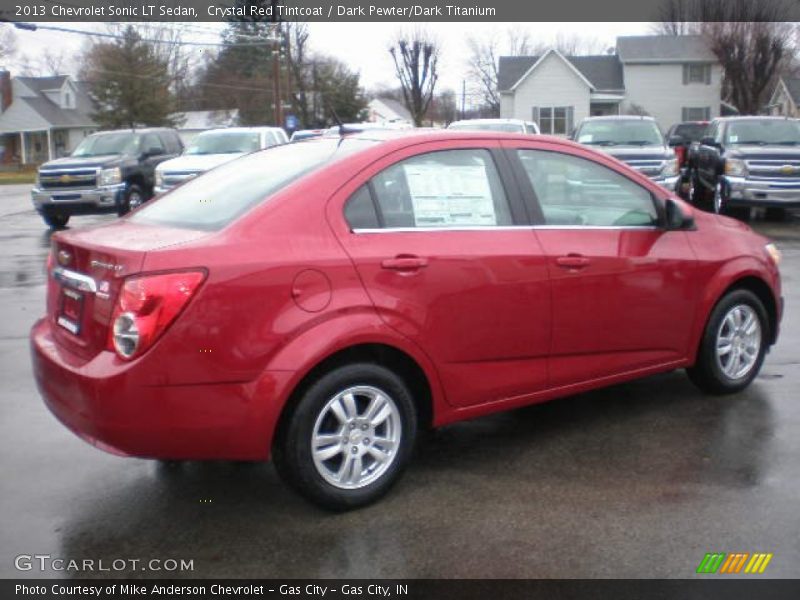 Crystal Red Tintcoat / Dark Pewter/Dark Titanium 2013 Chevrolet Sonic LT Sedan