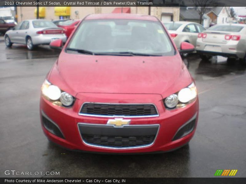 Crystal Red Tintcoat / Dark Pewter/Dark Titanium 2013 Chevrolet Sonic LT Sedan