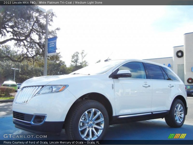 White Platinum Tri-Coat / Medium Light Stone 2013 Lincoln MKX FWD