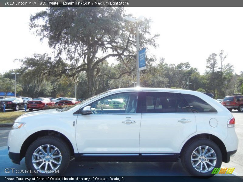 White Platinum Tri-Coat / Medium Light Stone 2013 Lincoln MKX FWD