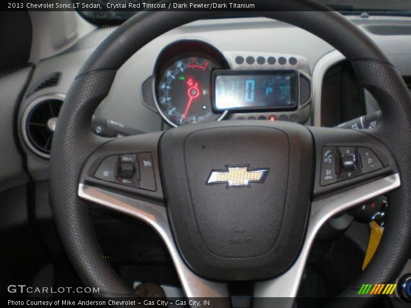 Crystal Red Tintcoat / Dark Pewter/Dark Titanium 2013 Chevrolet Sonic LT Sedan