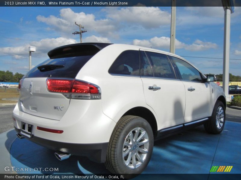 White Platinum Tri-Coat / Medium Light Stone 2013 Lincoln MKX FWD