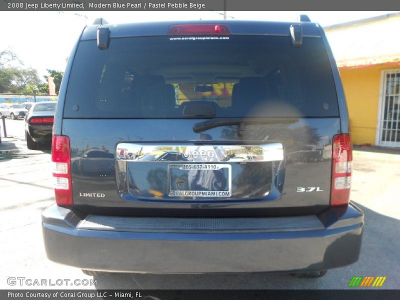 Modern Blue Pearl / Pastel Pebble Beige 2008 Jeep Liberty Limited