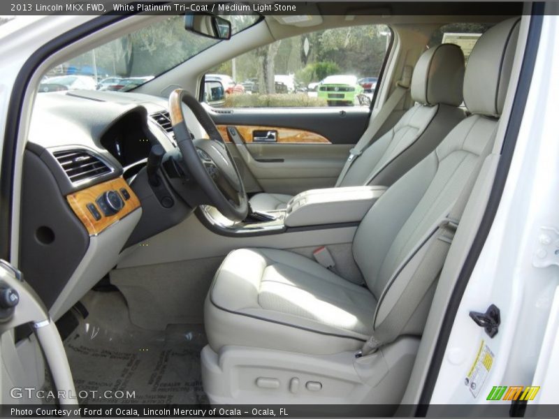 White Platinum Tri-Coat / Medium Light Stone 2013 Lincoln MKX FWD