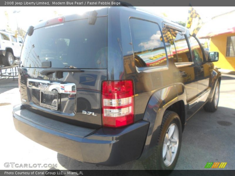 Modern Blue Pearl / Pastel Pebble Beige 2008 Jeep Liberty Limited