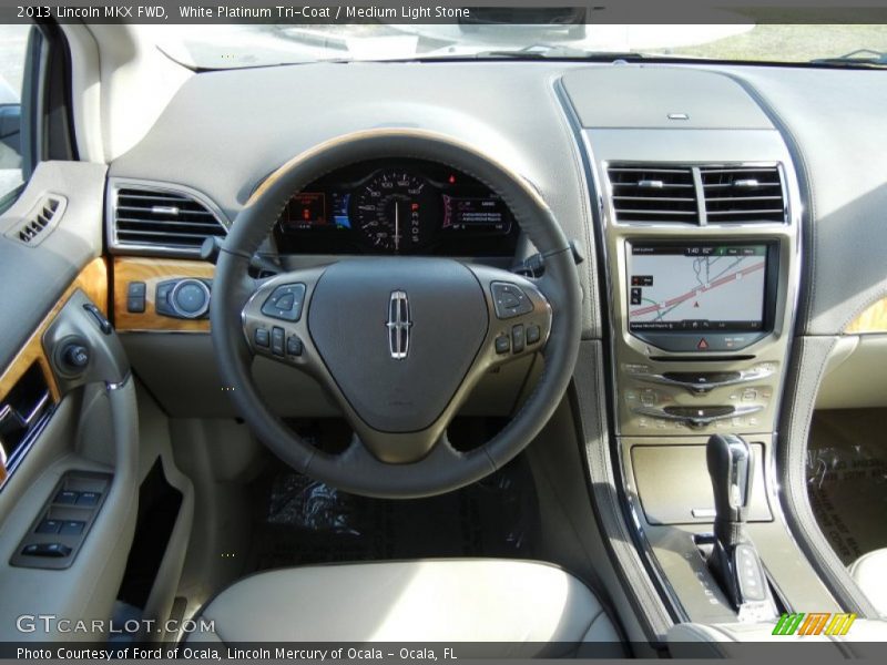 White Platinum Tri-Coat / Medium Light Stone 2013 Lincoln MKX FWD