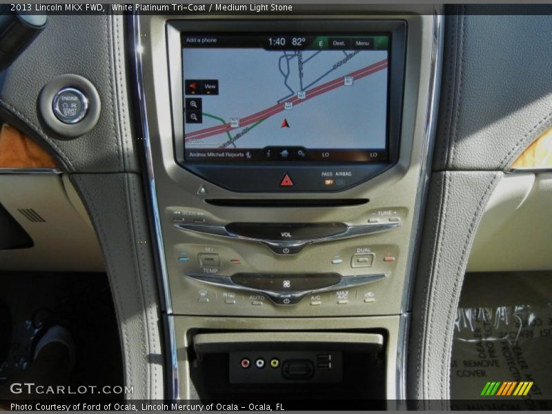 White Platinum Tri-Coat / Medium Light Stone 2013 Lincoln MKX FWD