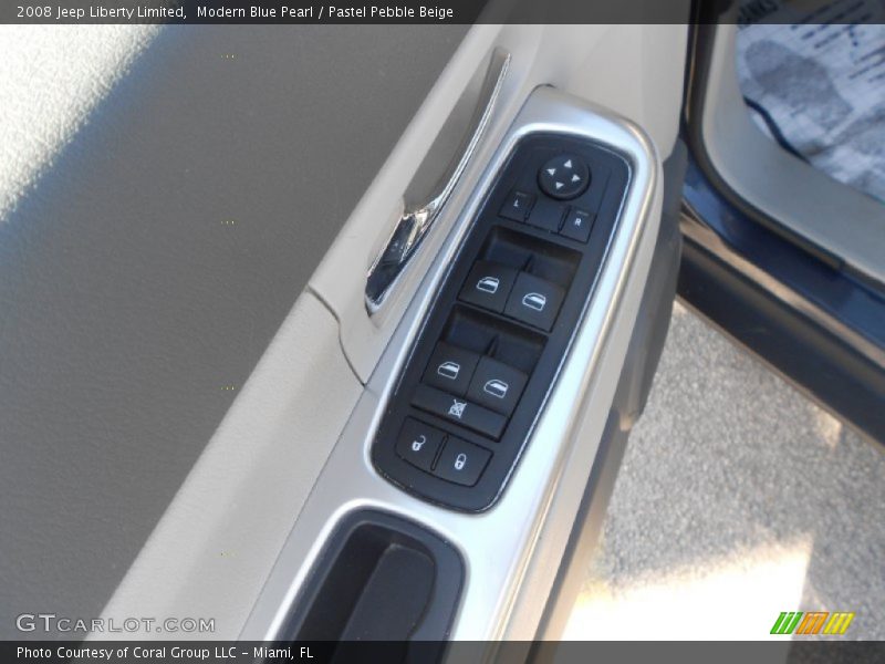Modern Blue Pearl / Pastel Pebble Beige 2008 Jeep Liberty Limited