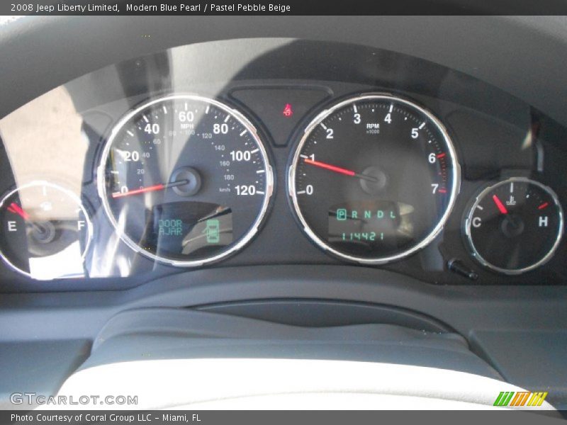 Modern Blue Pearl / Pastel Pebble Beige 2008 Jeep Liberty Limited