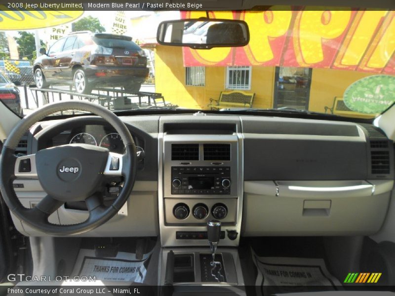 Modern Blue Pearl / Pastel Pebble Beige 2008 Jeep Liberty Limited