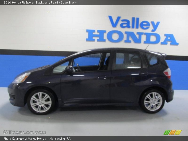 Blackberry Pearl / Sport Black 2010 Honda Fit Sport