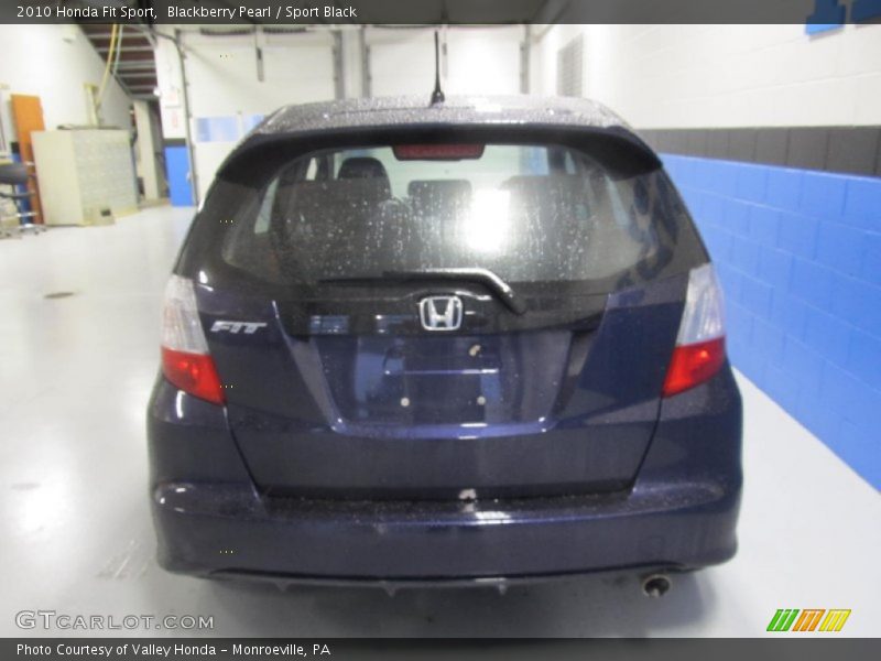 Blackberry Pearl / Sport Black 2010 Honda Fit Sport
