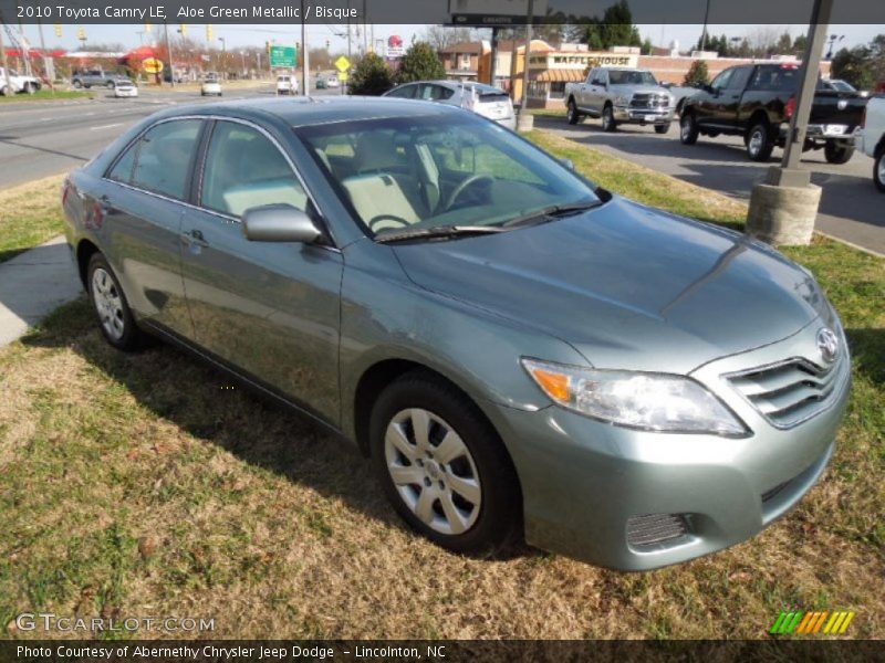 Aloe Green Metallic / Bisque 2010 Toyota Camry LE