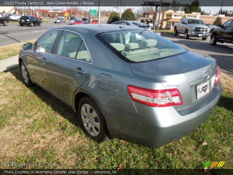 Aloe Green Metallic / Bisque 2010 Toyota Camry LE