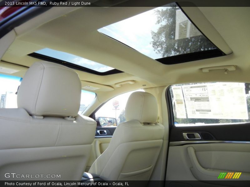 Sunroof of 2013 MKS FWD