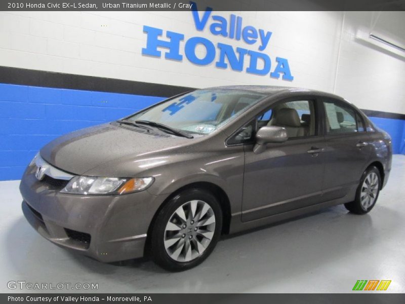 Urban Titanium Metallic / Gray 2010 Honda Civic EX-L Sedan