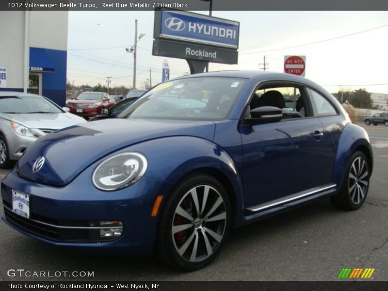 Reef Blue Metallic / Titan Black 2012 Volkswagen Beetle Turbo