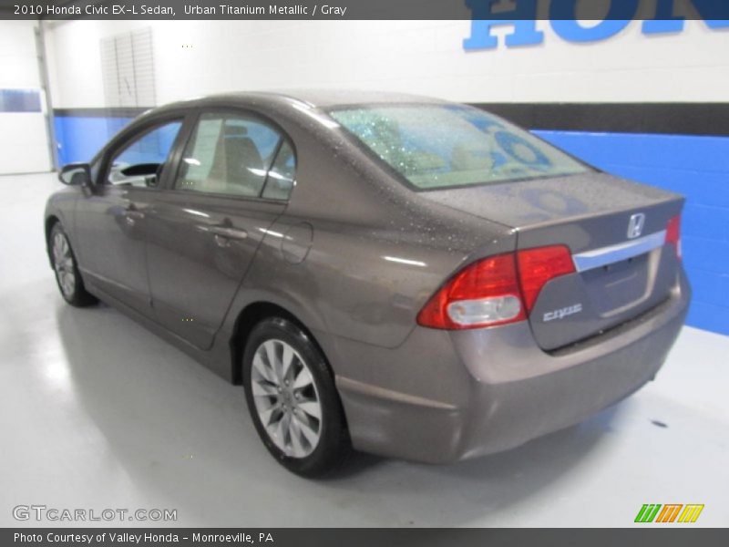 Urban Titanium Metallic / Gray 2010 Honda Civic EX-L Sedan