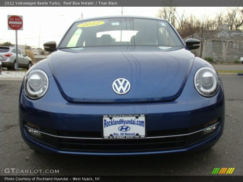Reef Blue Metallic / Titan Black 2012 Volkswagen Beetle Turbo