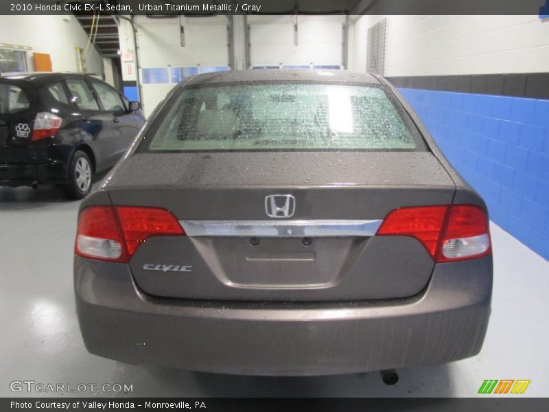 Urban Titanium Metallic / Gray 2010 Honda Civic EX-L Sedan