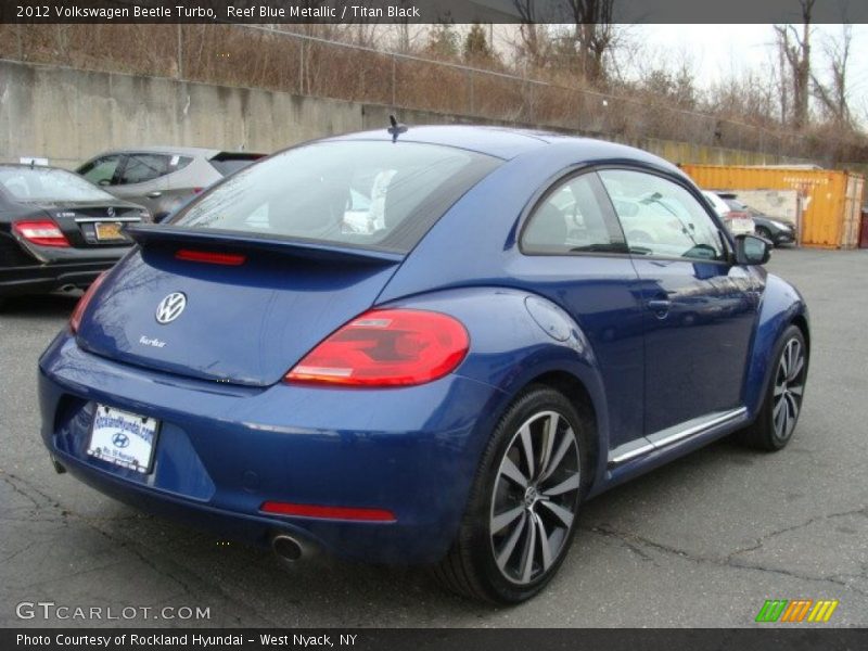 Reef Blue Metallic / Titan Black 2012 Volkswagen Beetle Turbo