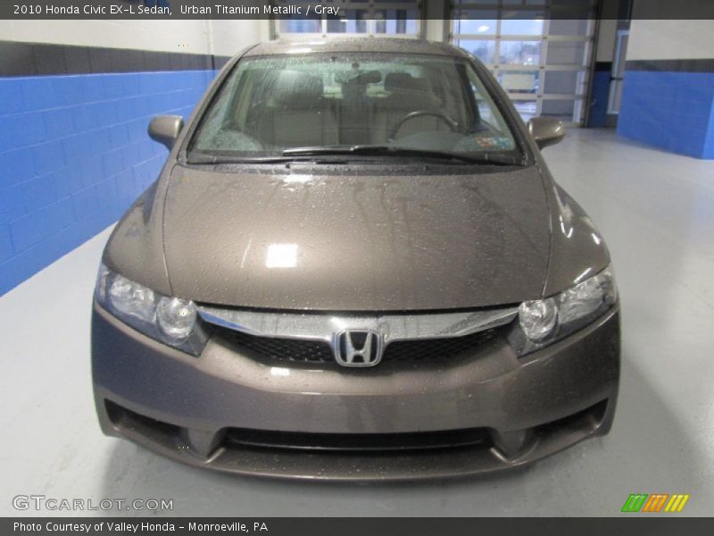Urban Titanium Metallic / Gray 2010 Honda Civic EX-L Sedan