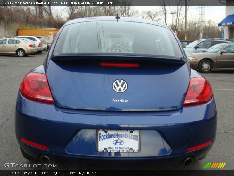 Reef Blue Metallic / Titan Black 2012 Volkswagen Beetle Turbo