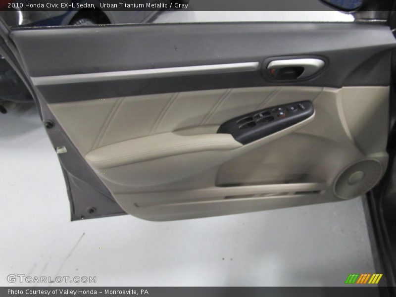 Urban Titanium Metallic / Gray 2010 Honda Civic EX-L Sedan