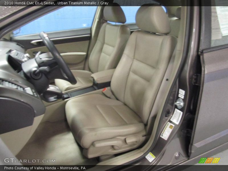 Urban Titanium Metallic / Gray 2010 Honda Civic EX-L Sedan