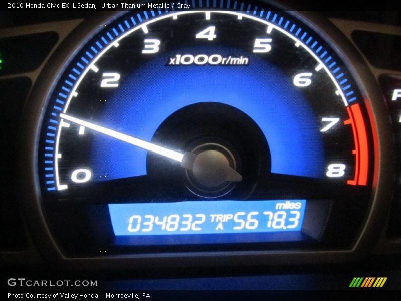Urban Titanium Metallic / Gray 2010 Honda Civic EX-L Sedan