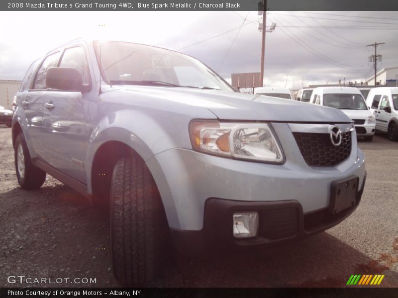 Blue Spark Metallic / Charcoal Black 2008 Mazda Tribute s Grand Touring 4WD