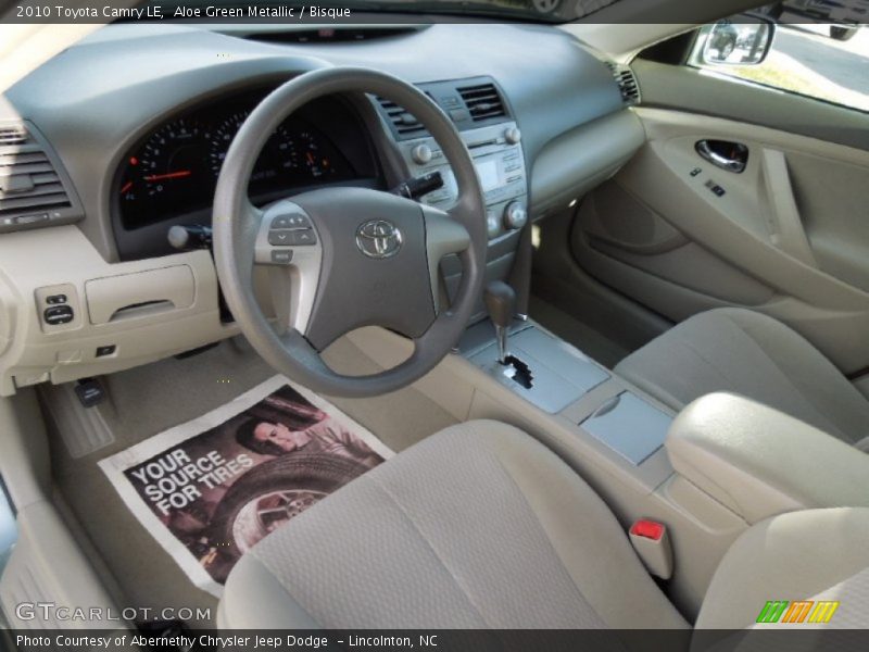 Aloe Green Metallic / Bisque 2010 Toyota Camry LE