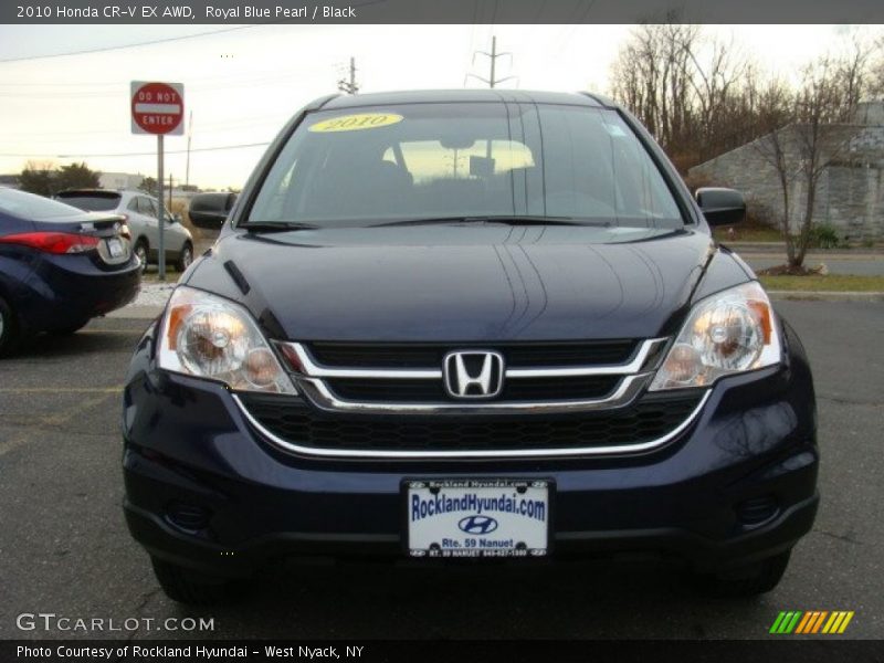 Royal Blue Pearl / Black 2010 Honda CR-V EX AWD