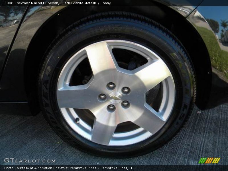 Black Granite Metallic / Ebony 2008 Chevrolet Malibu LT Sedan