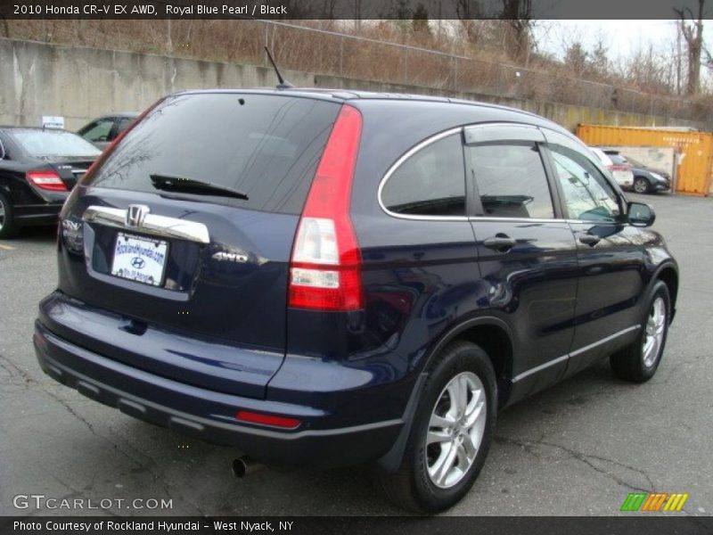 Royal Blue Pearl / Black 2010 Honda CR-V EX AWD