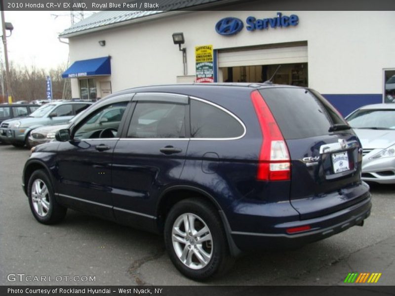 Royal Blue Pearl / Black 2010 Honda CR-V EX AWD