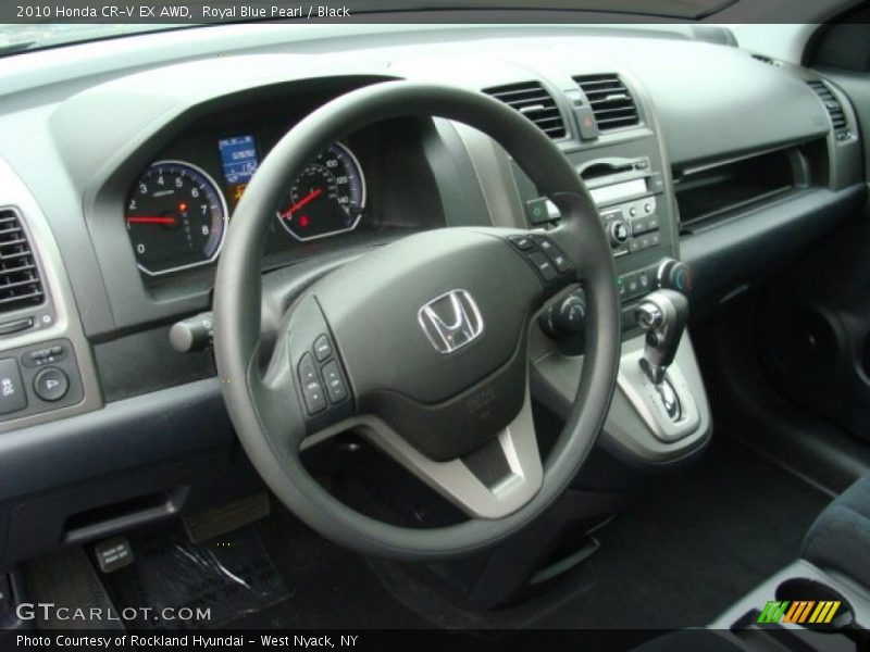 Royal Blue Pearl / Black 2010 Honda CR-V EX AWD