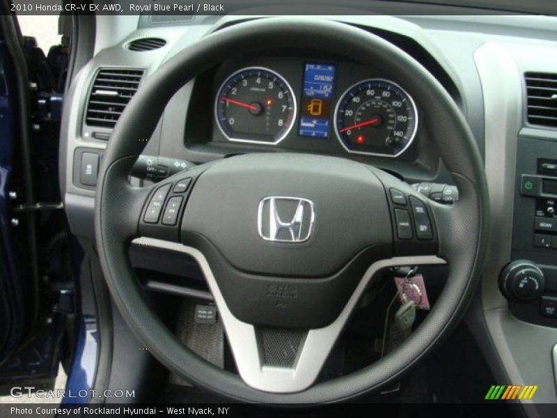Royal Blue Pearl / Black 2010 Honda CR-V EX AWD
