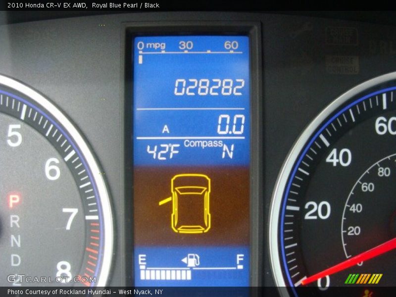 Royal Blue Pearl / Black 2010 Honda CR-V EX AWD