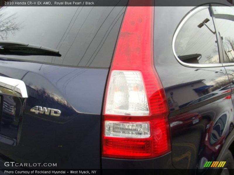 Royal Blue Pearl / Black 2010 Honda CR-V EX AWD